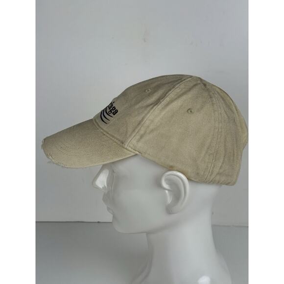 Balenciaga Baseball Cap Ivory Cotton Fabric - Picture 6 of 9